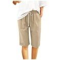 Ympuoqn Deals Drawstring Bermuda Shorts for Women, Womens Casual Shorts