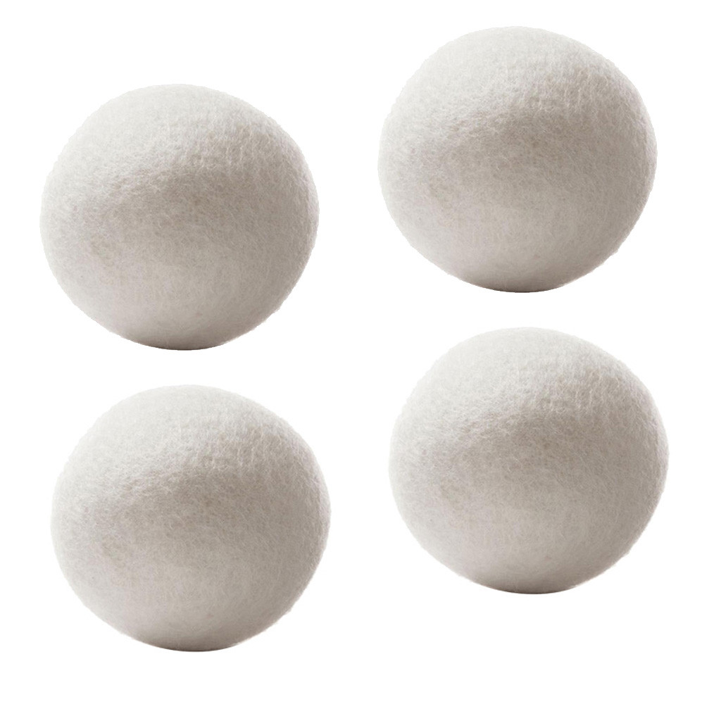 Ympuoqn Wool Dryer Balls XL Size 2/4 Pack, Natural Fabric Softener 100% ...
