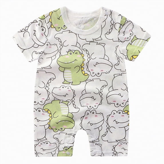 Ymyiu Baby Bodysuit Boy Summer Baby Bodysuit Newborn One-Piece Soft Cotton for Boys & Girls 18 24 Months (Light Green,18-24 Months)