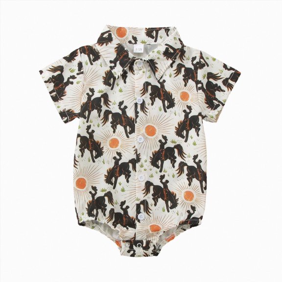 Ymyiu Baby Bodysuit Boy Unisex Babies' Short Sleeve Crewneck Bodysuit Pack Of One 3 6 Months (Orange,3-6 Months)