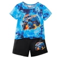 thumbnail image 1 of Ymyiu Baby Boy Shorts Set Toddler Baby Boy Summer Clothes Short Sleeve T Shirt & Shorts Sets with Pockets 2 Piece Outfit 18-24 Months (Blue,18-24 Months), 1 of 9