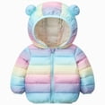 thumbnail image 1 of Ymyiu Baby Coat Boys Jacket Hooded Fleece Lined Zip-Up Hoodies Coat for Kids Warm Lined Various Pockets and Color Winter Coat for Boys Girls Suitable for School 4T 5T(Multicolour, 4-5 Years), 1 of 7