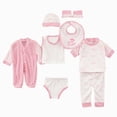 thumbnail image 1 of Ymyiu Baby Girl Outfits Newborn Romper Coming Home Outfits Infant Girl Boy Cute Pattern Long Sleeve Bodysuit Matching Hat Jumpsuit 6 9 Months(Green, 6-9 Months), 1 of 8