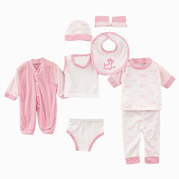 Ymyiu Baby Girl Outfits Newborn Romper Coming Home Outfits Infant Girl Boy Cute Pattern Long Sleeve Bodysuit Matching Hat Jumpsuit 6 9 Months(Green, 6-9 Months)