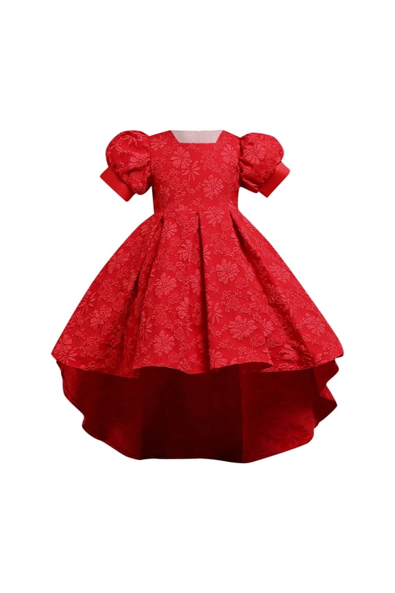 Baby Girl Party Dress Tutu Dress for Girls Sparkly Sequin Tulle Princess Birthday Party Dress for Toddler Girls Prom Sneaker Ball Gown Size 7-8 Years (Red,7-8 Years)