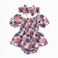 thumbnail image 1 of Ymyiu Baby Girl Short Sleeve Romper Toddler Girl Outfit Baby Summer Romper Cute Sleeveless One Piece Jumpsuit Shorts Clothes 0 3 Months (White,0-3 Months), 1 of 7