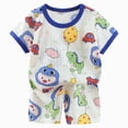 thumbnail image 1 of Ymyiu Baby Summer Clothes Boy Boys Quick Dry Athletic Short-Sleeve T- Shirt and Active Mesh Shorts Set 5T 6T (Blue,5-6 Years), 1 of 6