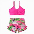 thumbnail image 1 of Ymyiu Bikinis for Teens Baby Girls' 2 Piece Swimsuit Toddler Girl Bikini Bathing Suit Summer Beach Tankini Swimwear Size 11-12 Years (Hot Pink,11-12 Years), 1 of 8