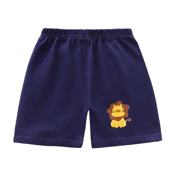 Ymyiu Boy Shorts 1 Pack Toddler Boy Shorts Elastic Waist Boys Athletic Basketball Soccer Shorts Summer Pull-On Comfort for Playwear 9-18 Months (Navy,9-18 Months)