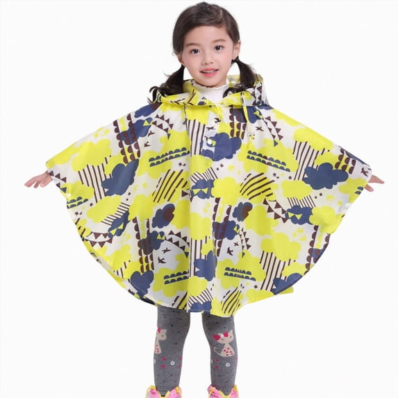 Ymyiu Boys Raincoat Boys Rain Jacket with Detachable Hood Lightweight Raincoats for Kids 3T 5T(Yellow, 3-5 Years)