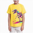 thumbnail image 1 of Ymyiu Boys Tie Dye Shirt Toddler Baby Boy Short Sleeve Shirts - Premium Quality T-Shirt Tops 3T 4T(Yellow, 3-4 Years), 1 of 4