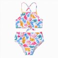 thumbnail image 1 of Ymyiu Girls Bikini Swimsuit Toddler Girls 2 Piece Tankini Bathing Suits Summer Rash Guard Swimwear 4T (White,4 Years), 1 of 7