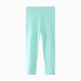 thumbnail image 1 of Ymyiu Girls Cute Leggings Girls Fleece Lined Leggings Cotton Kids Winter Warm Leggings Thick Thermal Tights Pants 1T 2T(Mint Green, 1-2 Years), 1 of 5