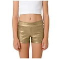 thumbnail image 1 of Ymyiu Girls Shorts Pajama Baby Girls Ruffle Shorts Toddler Cotton Dance Shorts Soft Summer Clothes Size 6-7 Years (Gold,6-7 Years), 1 of 6