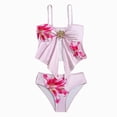 thumbnail image 1 of Ymyiu Girls Tankini Swimsuits Girls Swimsuit Print Bikini Set with Ruffle Hem Two Piece Bathing Suits for Girls Size 11-12 Years (Red,11-12 Years), 1 of 9