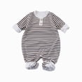 thumbnail image 1 of Ymyiu Infant Boy Clothes Fall Baby Romper Footie Jumpsuit Romper with 2-Way Zipper for Baby Boy Girl Toddler 0 3 Months(White, 0-3 Months), 1 of 7
