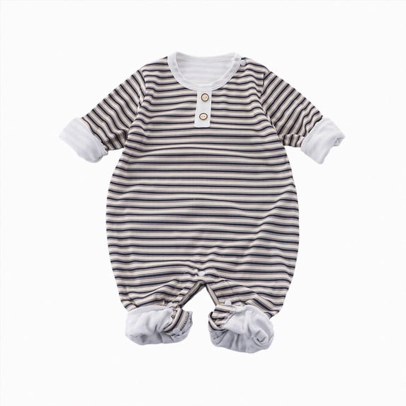 Ymyiu Infant Boy Clothes Fall Baby Romper Footie Jumpsuit Romper with 2-Way Zipper for Baby Boy Girl Toddler 0 3 Months(White, 0-3 Months)