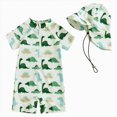 thumbnail image 1 of Ymyiu Infant Swimsuit Boy Upf 50 Boys One Piece Swimsuit Toddler Swimwear Rash Guard Suits Short Sleeve Zipper Bathing Suit UPF 50+ Beach Sunsuit 3-6 Months (Green,3-6 Months), 1 of 8