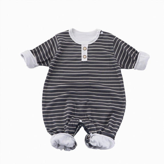 Ymyiu New Born Clothes Baby Boy Unisex Babies' Cotton Footless Romper, Pack Of 1 0 3 Months(Grey, 0-3 Months)