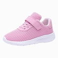 thumbnail image 1 of Ymyiu Newborn Baby Girl Shoes Kid Toddler Sneakers Boys Girls Canvas with Cartoon Dual Hook and Loops for School Walking Size 2.5(Pink, Big Kids 2.5), 1 of 9