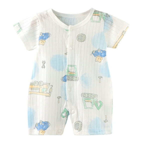 Ymyiu Newborn Boy Bodysuit Clothes Baby Bodysuit Outfit for Baby Clothes Gift 6 12 Months (Sky Blue,6-12 Months)