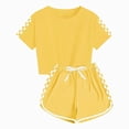 thumbnail image 1 of Ymyiu Outfit for Boys Mesh Jersey Athletic Tank Top and Basketball Shorts Outfit Set Toddler to Little Kid Size 7-8 Years(Yellow, 7-8 Years), 1 of 6