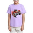thumbnail image 1 of Ymyiu T Shirts for Boys Kids Toddler Boy Short Sleeve T Shirt Tees Baby Tops Summer Clothes 5T 6T,(Light Purple 5-6 Years), 1 of 4