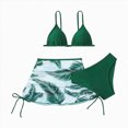 thumbnail image 1 of Ymyiu Teen Swimsuits Bikini Girls Two Piece Tankini Swimsuits Hawaiian Ruffle Bathing Suit Summer Beach Swimwear Set 3T 4T (Green,3-4 Years), 1 of 4