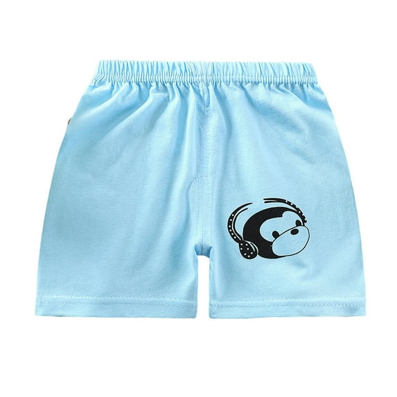 Ymyiu Toddler Boys Shorts Boys Golf Shorts Kids School Uniform Elastic Waist Flat Front Short with Pockets 5T 6T (Blue,5-6 Years)