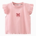 thumbnail image 1 of Ymyiu Toddler Girls Shirts Baby Girls and Toddler Everyday Short Sleeve Graphic T-Shirts 12-18 Months(Pink, 12-18 Months), 1 of 6