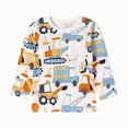 thumbnail image 1 of Ymyiu Toddler Shirts Baby Boys' and Toddler Long Sleeve Graphic T-Shirts 3T(Khaki, 3 Years), 1 of 9