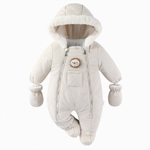 Ymyiu Toddler Snow Suit Boy Boys Ski Jacket and Snowsuit 12 18 Months(Beige, 12-18 Months)