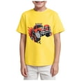 thumbnail image 1 of Ymyiu Toddler T Shirt Boys Shirt Tshirt for Kids Tees Toddler Holiday Family Vacation Top 5T 6T,(Yellow 5-6 Years), 1 of 4