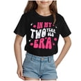 thumbnail image 1 of Ymyiu Toddler Tshirts Toddler Girl Short Sleeve Shirts Soft Tees Baby Girls Crewneck Basic T-Shirts Tops 2T 3T(Black, 2-3 Years), 1 of 4