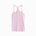 thumbnail image 1 of Ymyiu Toddler Undershirt Girls Athletic Tank Tops, Pleated Mesh Back- Dry Fit Active Performance Shirts for Dance, Gymnastics, & Everyday Wear Size 8-9 Years(Pink, 8-9 Years), 1 of 3