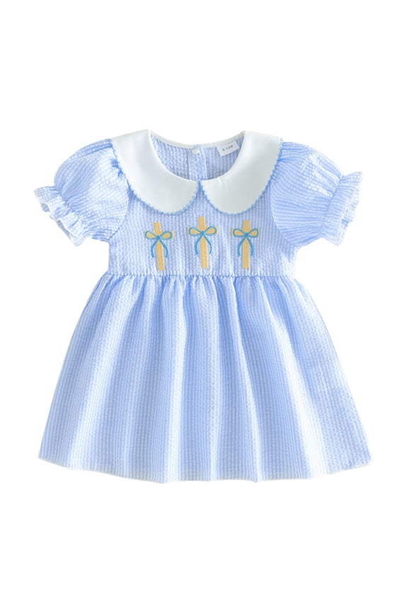 Tulle Dress for Girls Baby Girls Pageant Lace Embroidery Dresses Toddler Dress 12-18 Months (Sky Blue,12-18 Months)