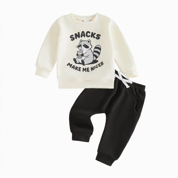 Ymyiu Winter Baby Girl Clothes Toddler Girl Fall Clothes: Soft Outfits Set Knit Top & Sweatpants 2pcs Cute Home Outdoor 18-24 Months(Black, 18-24 Months)