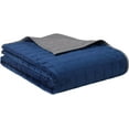 thumbnail image 1 of YnM Cooling Bamboo & Cozy Velvet Weighted Blankets (Dual-Sided)—Smallest Compartments with Premium Glass Beads（88"x104" 15lbs, Two Persons(70~140lb) Sharing Use on Queen/King Bed, 1 of 5