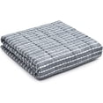 thumbnail image 1 of YnM Original Cotton 36 x 48 In 5 Lb Glass Bead Kids Weighted Blanket, Blue White, 1 of 7