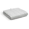 thumbnail image 1 of YnM Original Cotton 48x72 In 15 Lb Glass Bead Weighted Blanket, Light Gray, 1 of 5