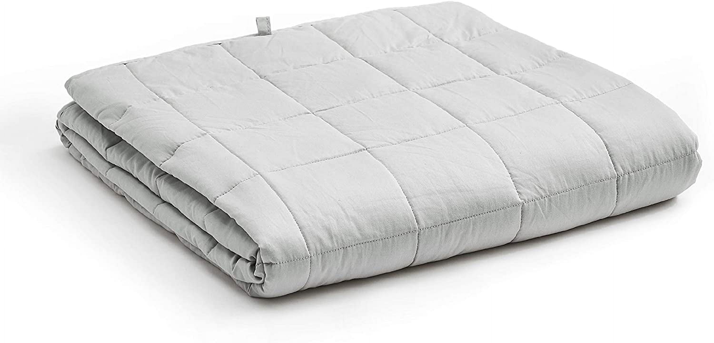 YnM Original Cotton 60 x 80 Inch 25 Pound Weighted Blanket for Queen