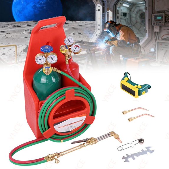 Ynce Oxy Acetylene Torch Kit with Gas Tank, Cutting Torch Kit, 4L ...