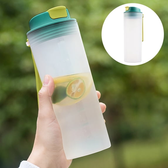 Ynlkorvg Cups Clearance, 550Ml Single Layer Plastic Cup Protein Powder Shaker Cup Cup Sports Fitness Water Cup Kitchen Essentials Green