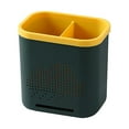 thumbnail image 1 of Ynlkorvg Sponge Holder for Kitchen Sink Clearance, Multifunctional Storage Rack Chopsticks Double Layer Cutlery Drainer Basket Utensils Holder Chopstick Drain Box Organization and Storage Green, 1 of 8