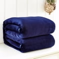 thumbnail image 1 of Ynlkorvg Weighted Blanket , Super Soft Warm Solid Warm Micro Plush Fleece Blanket Throw Rug Sofa Bedding Home Essentials Blue, 1 of 3
