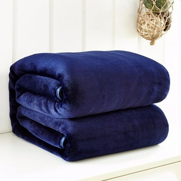 Ynlkorvg Weighted Blanket Clearance, Super Soft Warm Solid Warm Micro Plush Fleece Blanket Throw Rug Sofa Bedding Home Essentials Blue