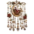 thumbnail image 1 of Ynsdnzl Christmas Vintage Hanging Ornament, Santa Sleigh & Reindeer Scene, Acrylic Crystal Tassel Design, Festive Wall Window Door Decor, Holiday Accent, 1 of 6