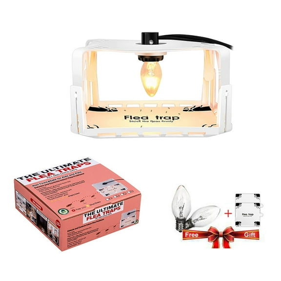 Ynsdnzl Extendable Light Trap With Sticky Board For Indoor Use, Pet Safe Insect Catcher For Fleas Flies & Gnats, Home Bug Trap For Kitchen Bedroom Living