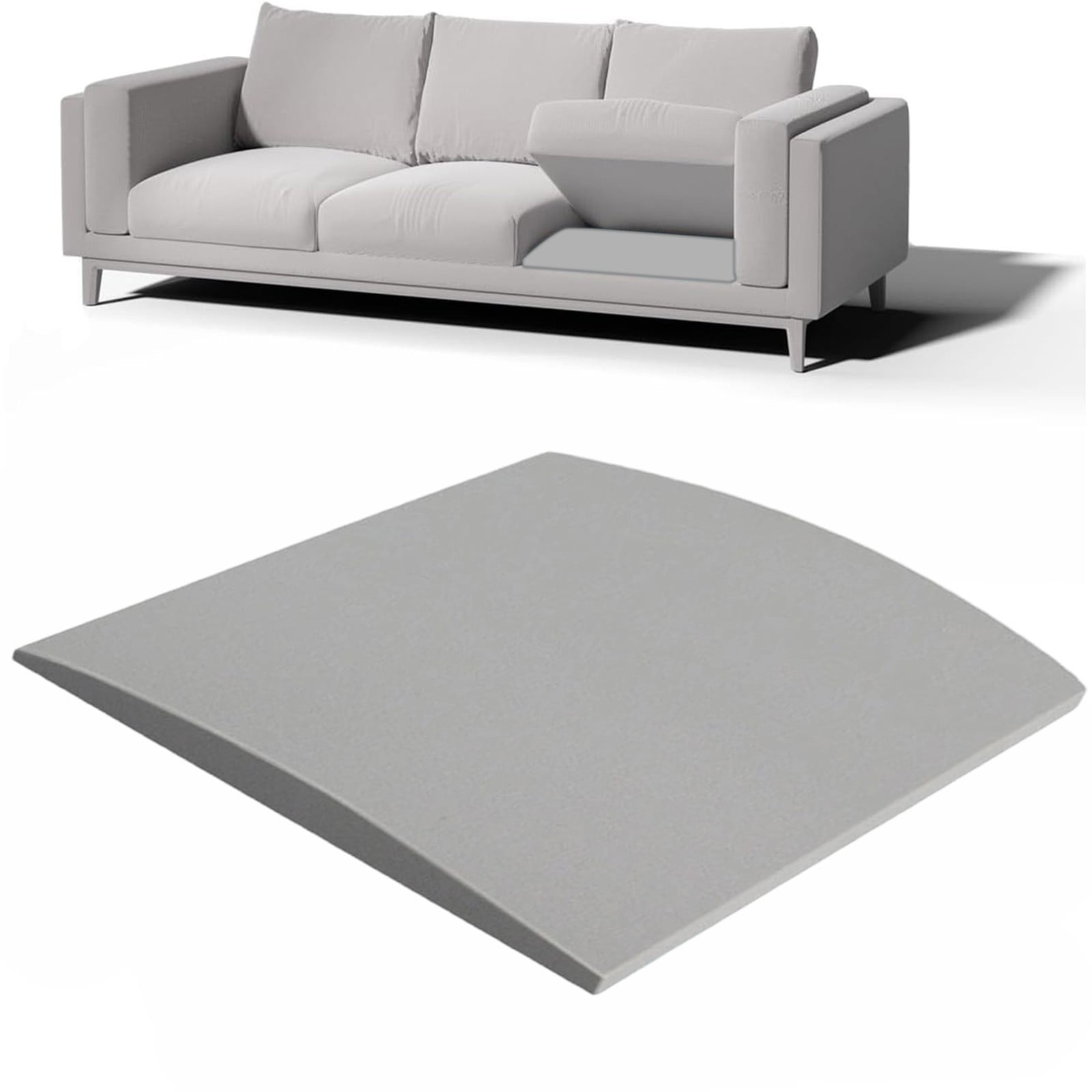 Ynsdnzl High-Density Curved Foam Cushion Support Insert For Sofa & Chair Seats, Foam Pad For Sagging Seats Seat Cushion Support For Chairs Lounges & Couches, Home Furniture Repair & Comfort Upgrade