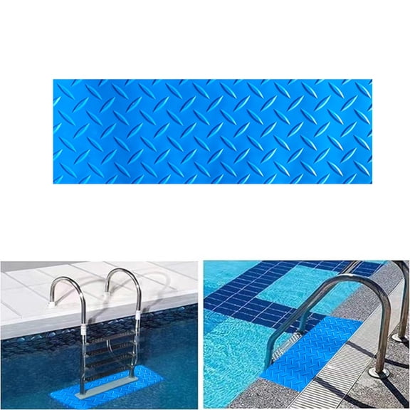 Ynsdnzl Pvc Swimming Pool Slip Mat, Anti-Slip Floor Mat For Poolside Shower Bathroom, Quick-Dry Water Absorbent Mat For Wet Areas, Soft Durable Non-Slip Mat For Home Spa Sauna Deck